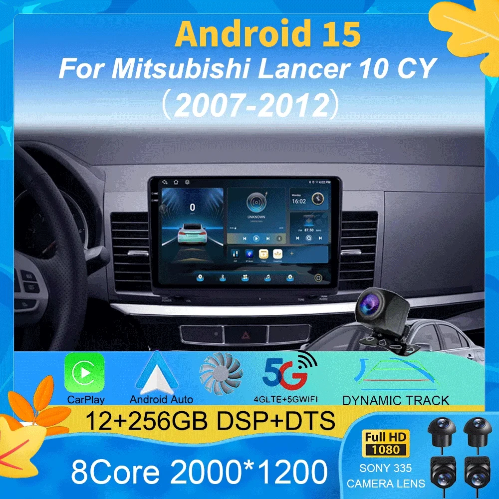 

Android 15 Car Radio For Mitsubishi Lancer 10 CY 2007 - 2012 Multimedia Video Player Navigation stereo GPS