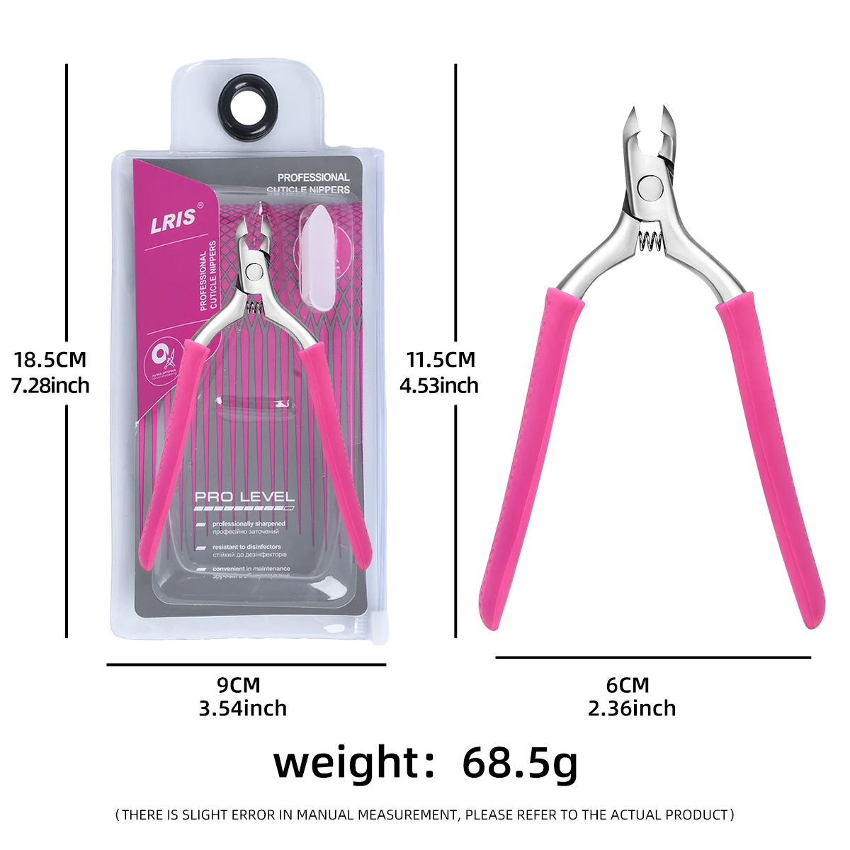 Forbici per cuticole in silicone per manicure Colora Manico antiscivolo Pinze per cuticole Trim bordi per unghie Forbici per cuticole con ardiglione