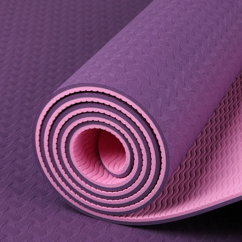 

Thickened 6mm TPE Indoor Yoga Mat Non-Slip Durable Exercise and Pilates Mat for Home Outdoor Sports 11