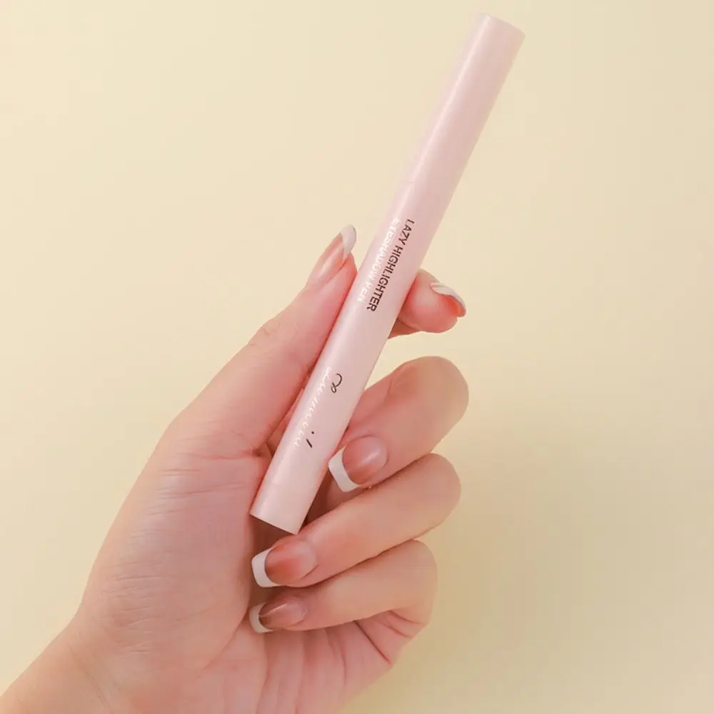 Lying Silkworm Glitter Eyeshadow Stick Matte White Pearl Eye Shadow Pen Brightening High-gloss Highlighter Pen Makeup Cosmetics