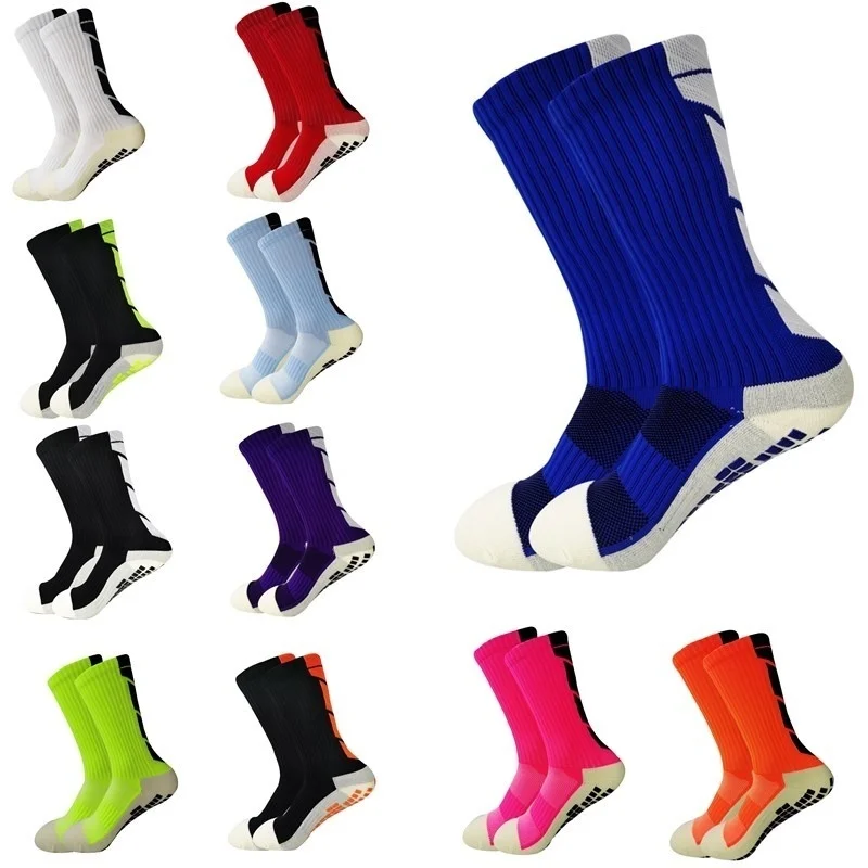 Socks, Anti-Slip Powerful Football Grip Socks, Grip Breathable Mens Sports Socks, One Size Fits All