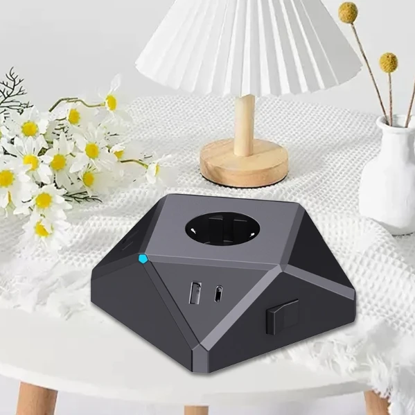 

Комплект из 5 магнитных сетевых удлинителей-разветвителей для Европы с USB-портами, оптовая продажа, быстрая зарядка PD67W