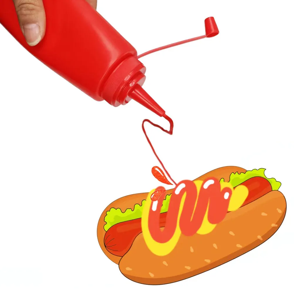 

2Pcs Tricky Squirt Ketchup Bottle Prank Prop Realistic Fake Condiment for Halloween Adult Pranks April Fools Day Parties Funny