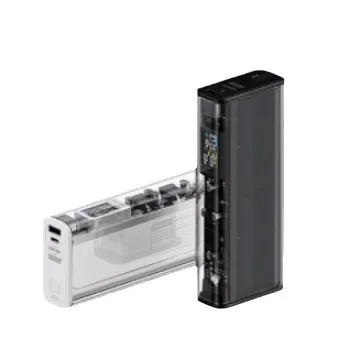 

Transparent mobile power supply 20000mAh power bank, large capacity outdoor convenience