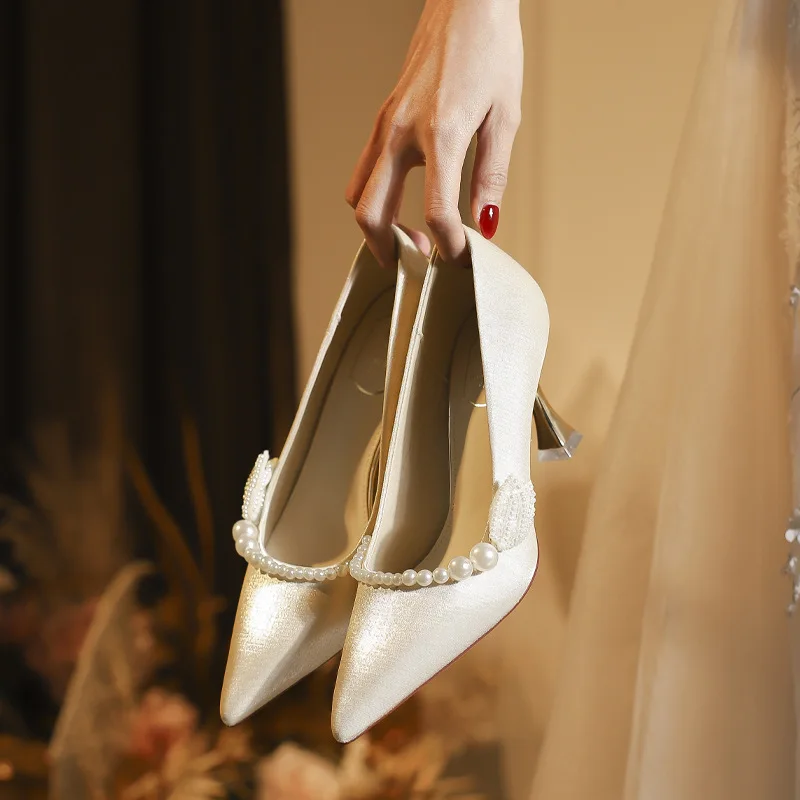 

Bridal Dress Shoes Banquet High Heels New High Quality Women's Wedding Shoes