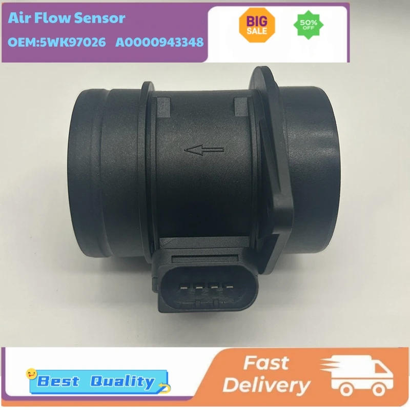 

Массовые расходомеры воздуха 5WK97026 A0000943348 5WK9 7026 для Mercedes-Benz W169 A160 A180 A200 W245 B180 B200 CDI