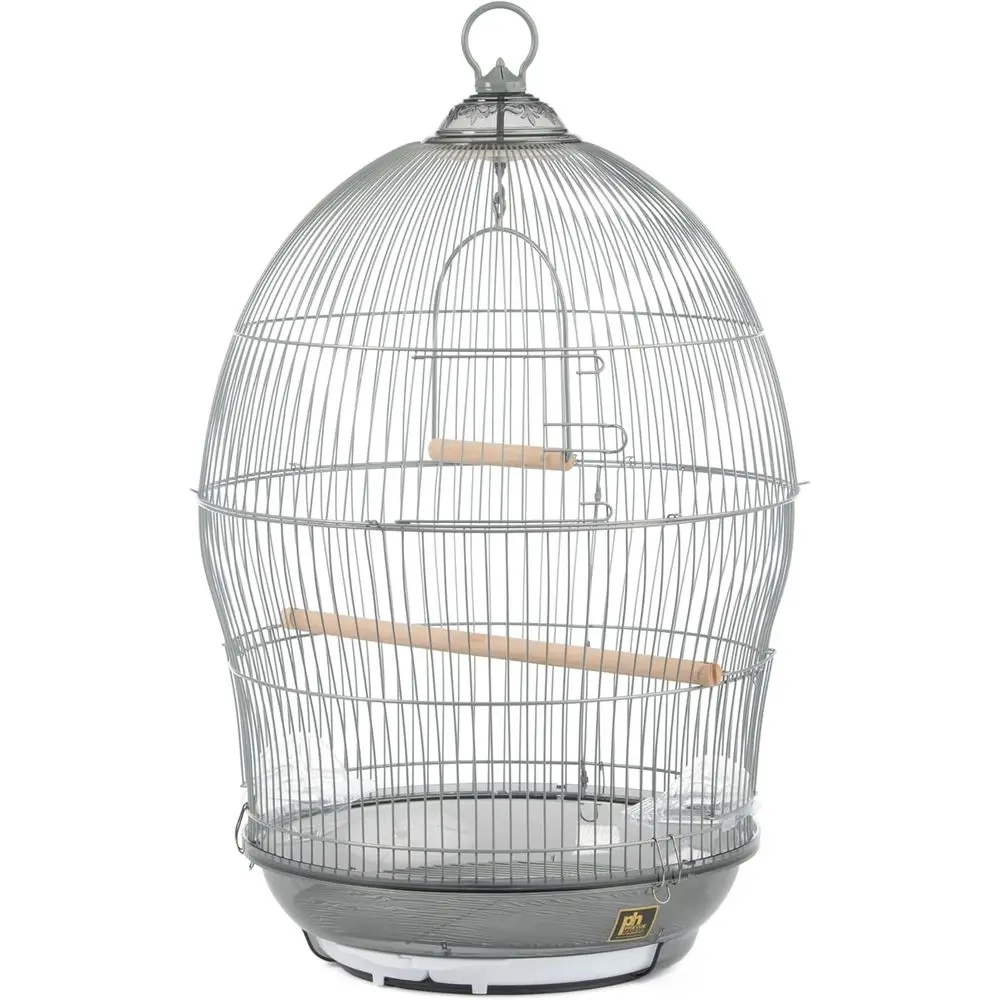 

Клетка для птиц Prevue Pet Products Sonata Round Metal - идеально подходит для настольного размещения или подвешивания, для мелких птиц, с кормушками, качелями и жердочками.