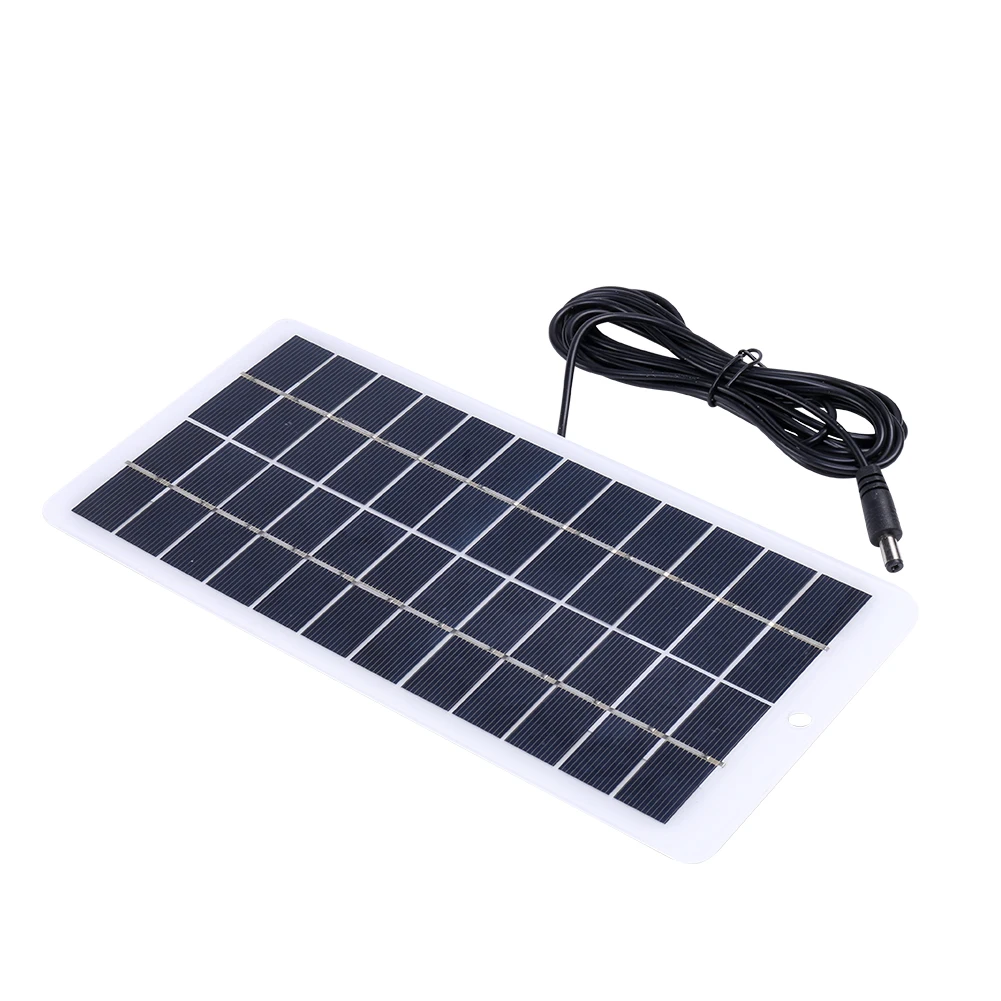 

12V Solar Charger Plate Polysilicon 10W Solar Battery Charger EVA Laminated Emergency Solar Charger for 3.7V Battery/Garden Lamp