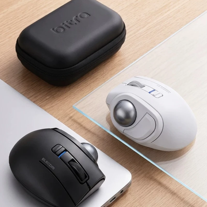 ELECOM Bluetooth Trackball Mouse Customized Wireless Compact Convenient 2.4GHz Dual Mode CAD Drawing Design Office Mouse DIY