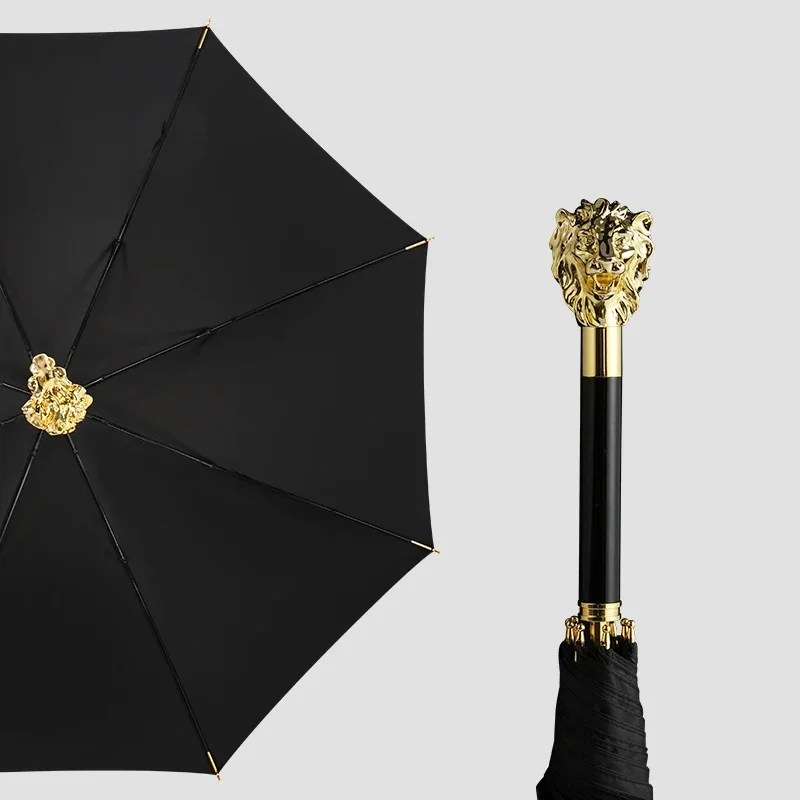 Luxury Automatic Umbrella Cane Windproof Strong Long Handle Parasol Umbrella Rain Male Man Paraguas Plegable Rain