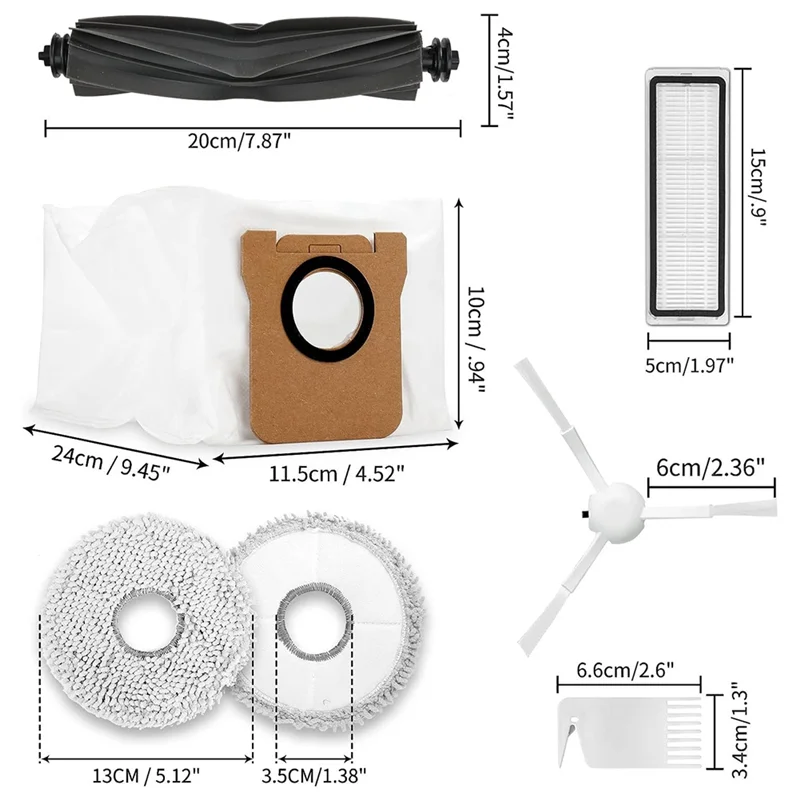 

A61I Accessories for Dreame L10S/D10S Pro/D10S Plus/L10S Pro/L10 Ultra/L10S Ultra Robot Vacuum Cleaner
