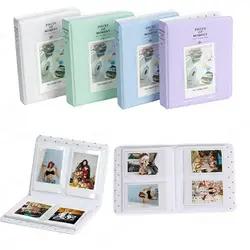 64 Pockets Photo Album Instant Camera 3 inch Pictures Storage Case Stamps Tickets Cards for Fujifilm Instax Mini 12/11/9