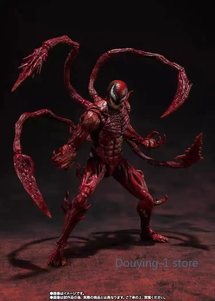 Bandai Marvel Universe Anime figura SHF VENOM el masacre comienzo figura de acción juguete para regalo modelo coleccionable