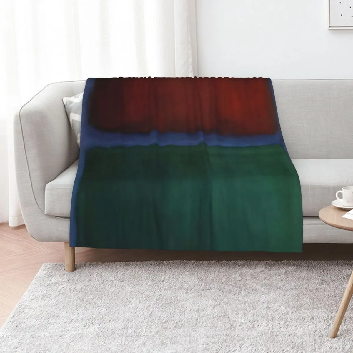 Mark Rothko - Earth and Green - 1955 Throw Blanket Flannel Fleece Soft Warm Throw Blanket