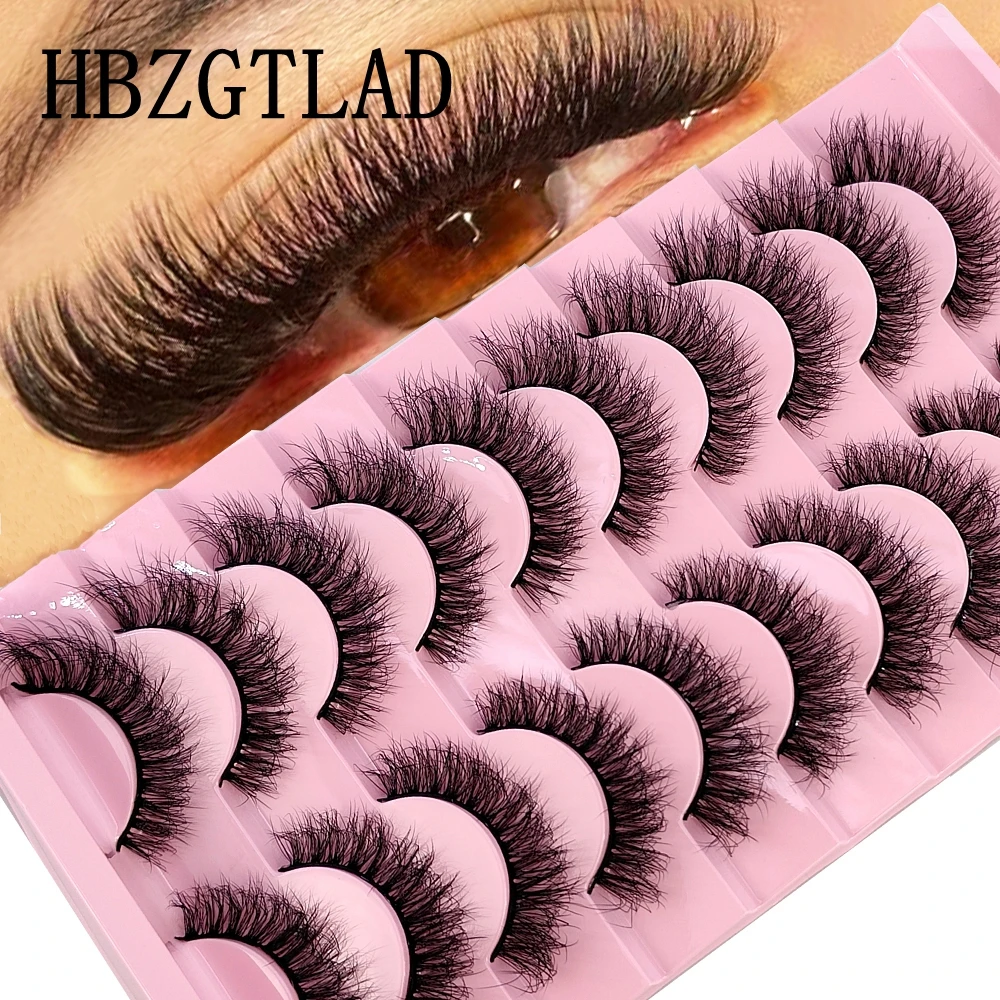 500/1000pairs 3D mink Lashes Natural Long False Eyelashes Messy Fluffy Fake EyeLashes Extension Makeup Beauty Tools maquiagem