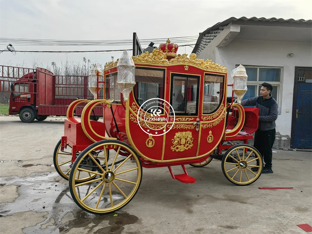 Classic European Luxury Customizable Royal Carriage Electric Drive Elegant Royal Presence Royal Carriage For Ceremony Event