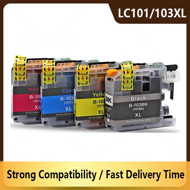

LC103 LC101 LC 103 LC-103 Compatible Ink Cartridge For Brother MFC-J650DW J870DW J875DW J6720DW J6920DW J285DW J470DW printer
