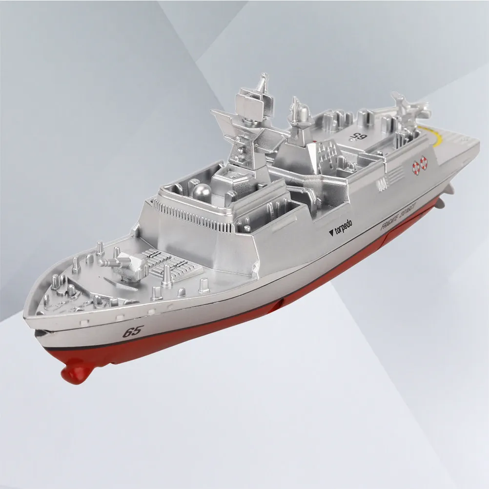 

Радиоуправляемый катер-авианосец 2,4 ГГц для детей с вращающимися пропеллерами, управлением влево-вправо, автоматическим отключением питания