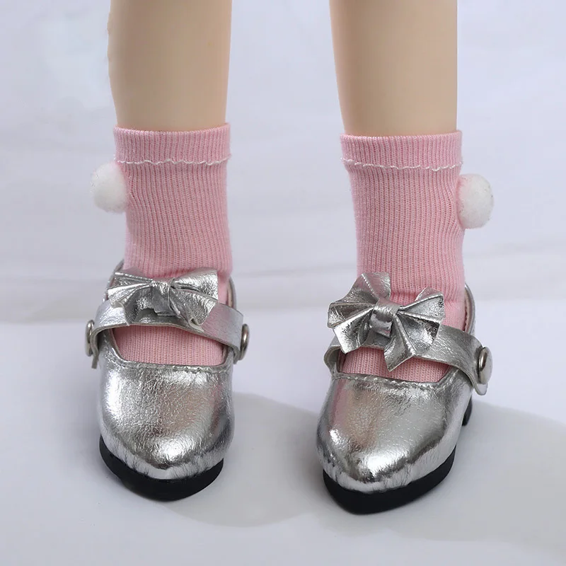 BJD Doll shoes suitable for 1/6 size doll fashion silver leisure princess 1/6 shoes doll accessories