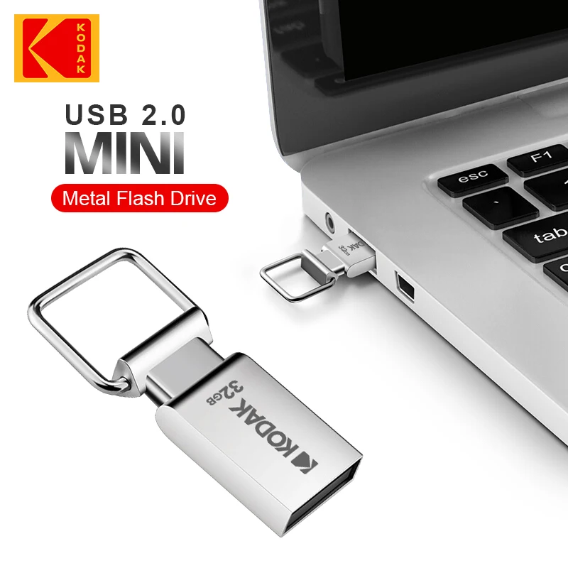 KODAK USB Flash Drive 64GB Pen Drive K112 Memory Stick U Disk 128GB 64GB 32GB High Speed Pendrive USB2 .0  Type-C adapter