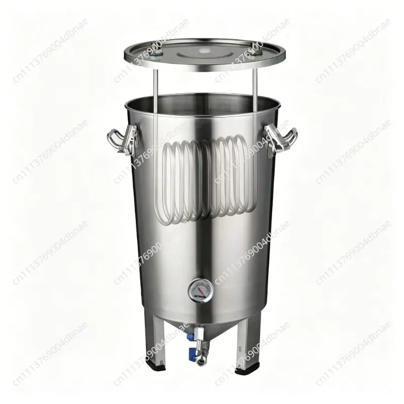 Stainless steel 30L conical bottom fermentation barrel with temperature control