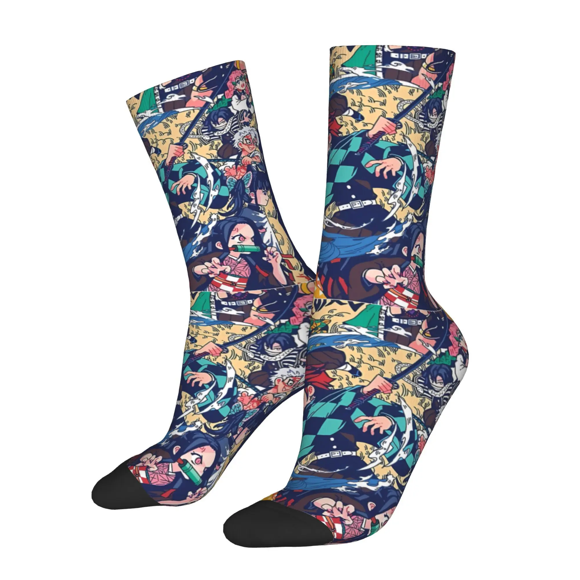 

An animation about fighting with evil spirits Demon Slayer Sock Printed Man Polyester