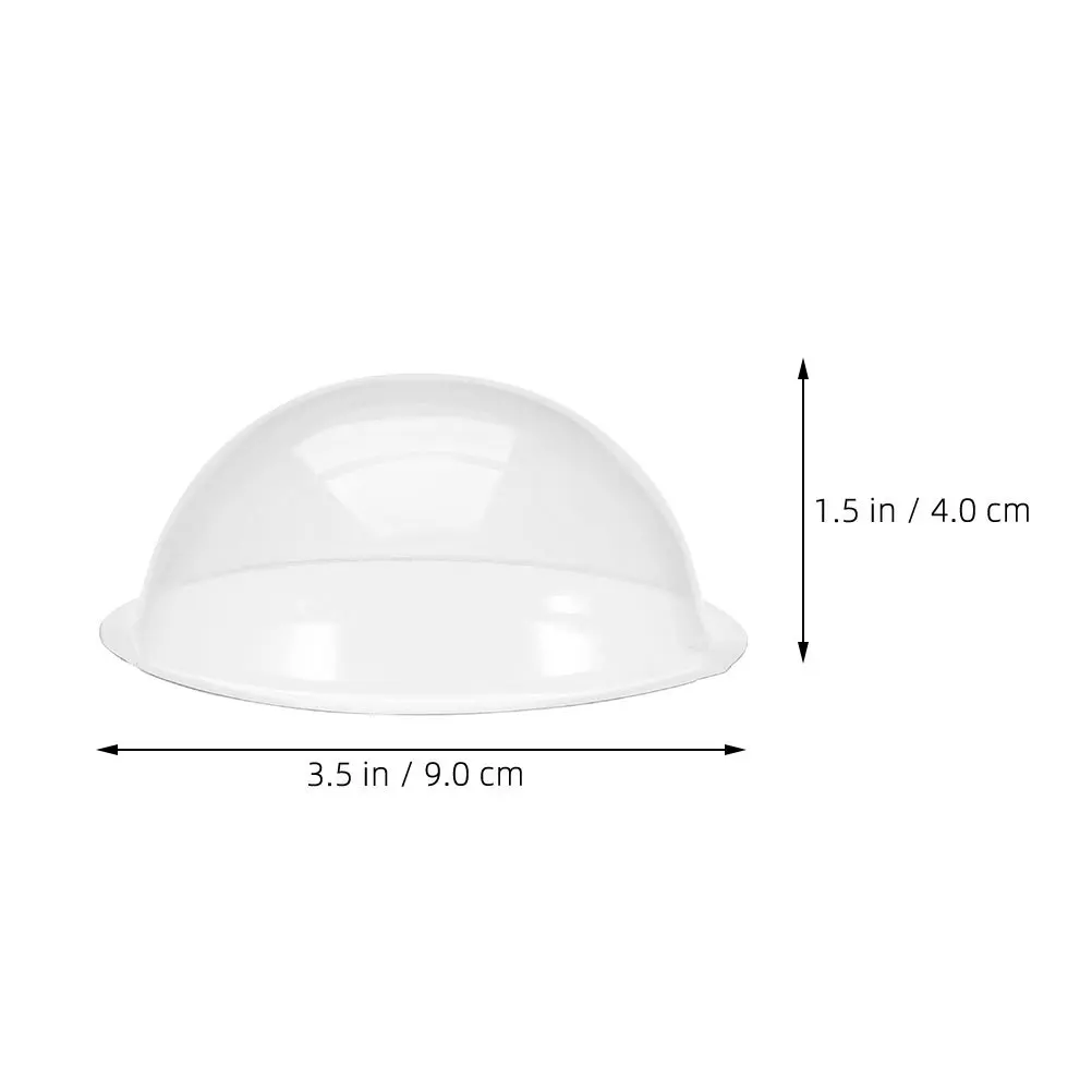 20 قطعة عيد الميلاد الحرفية القباب واضح ملء البلاستيك نصف الكرة الأرضية DIY بها بنفسك عطلة زينة سنو غلوب استبدال الأغطية داخلي