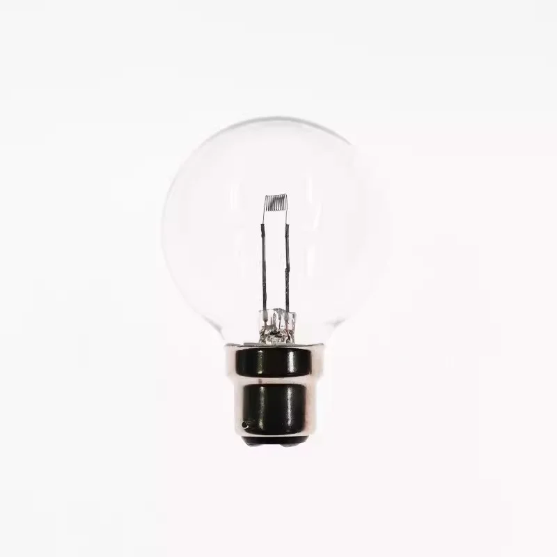 HoneyFly-Ampoule Globe en Fil de Tungstène, Indicateur Lumineux, 12V, 100W, BA20D, B22, 60mm, 45mm