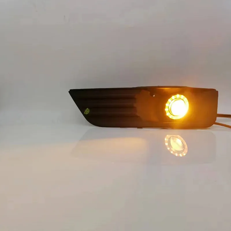 LED Fog Lights Assembly For Ford focus MK2 2005 2006 Front Bumper Fog lamp Replacement Angel Eye Daylight Accessories Kit