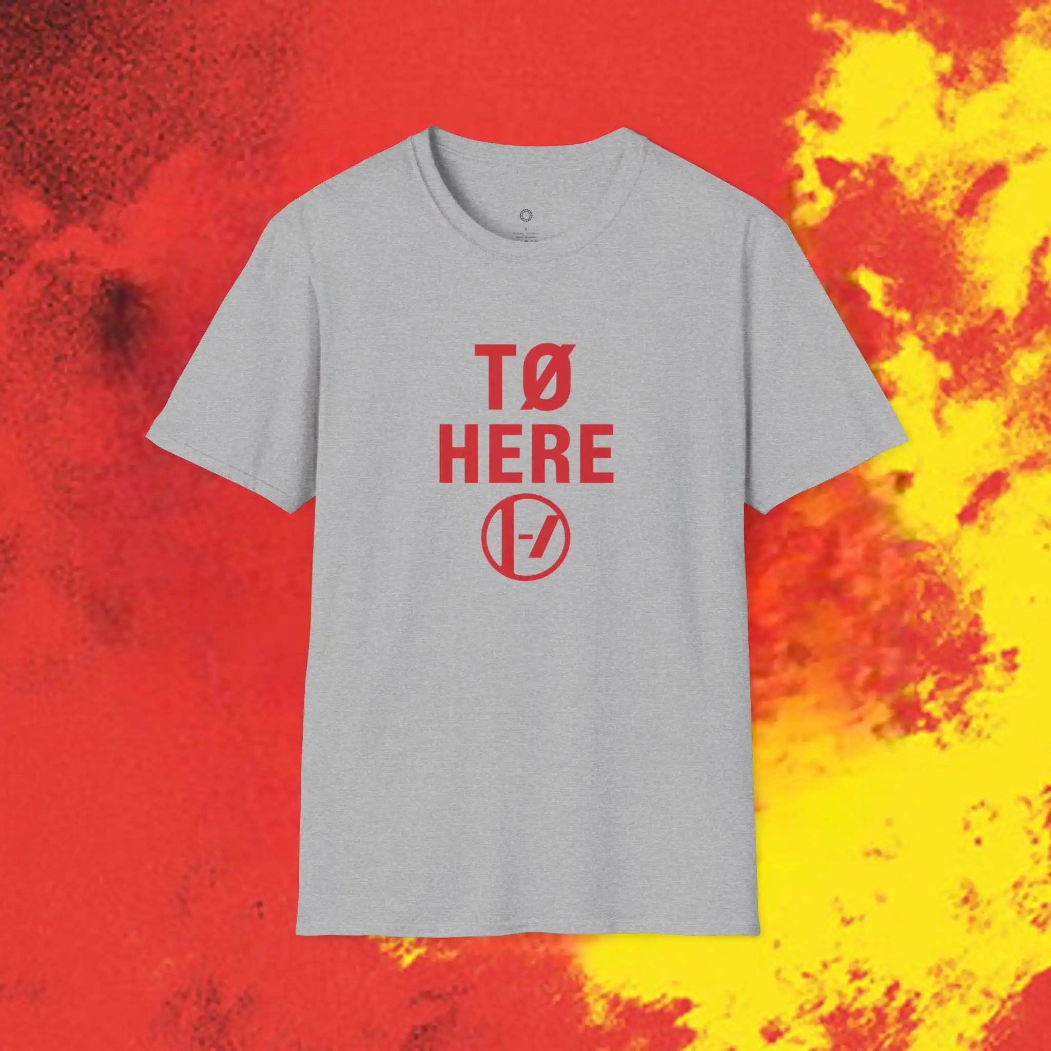 TØ HERE (RED) Twenty One Pilots Shirt | Hometown Show Tee | Clique Concert Shirt | Inspired Fan Merch | Columbus Ohio Show - view 3
