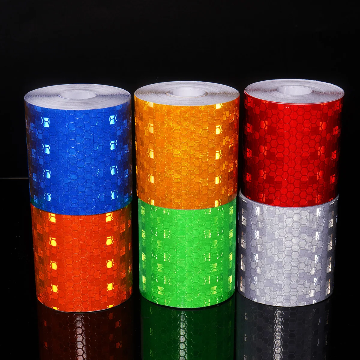 

1/3M ReflectiveCar Stickers Safety Strip White Red Fluorescent Yellow Orange Waterproof Strong Adhesive Tapes For Trucks