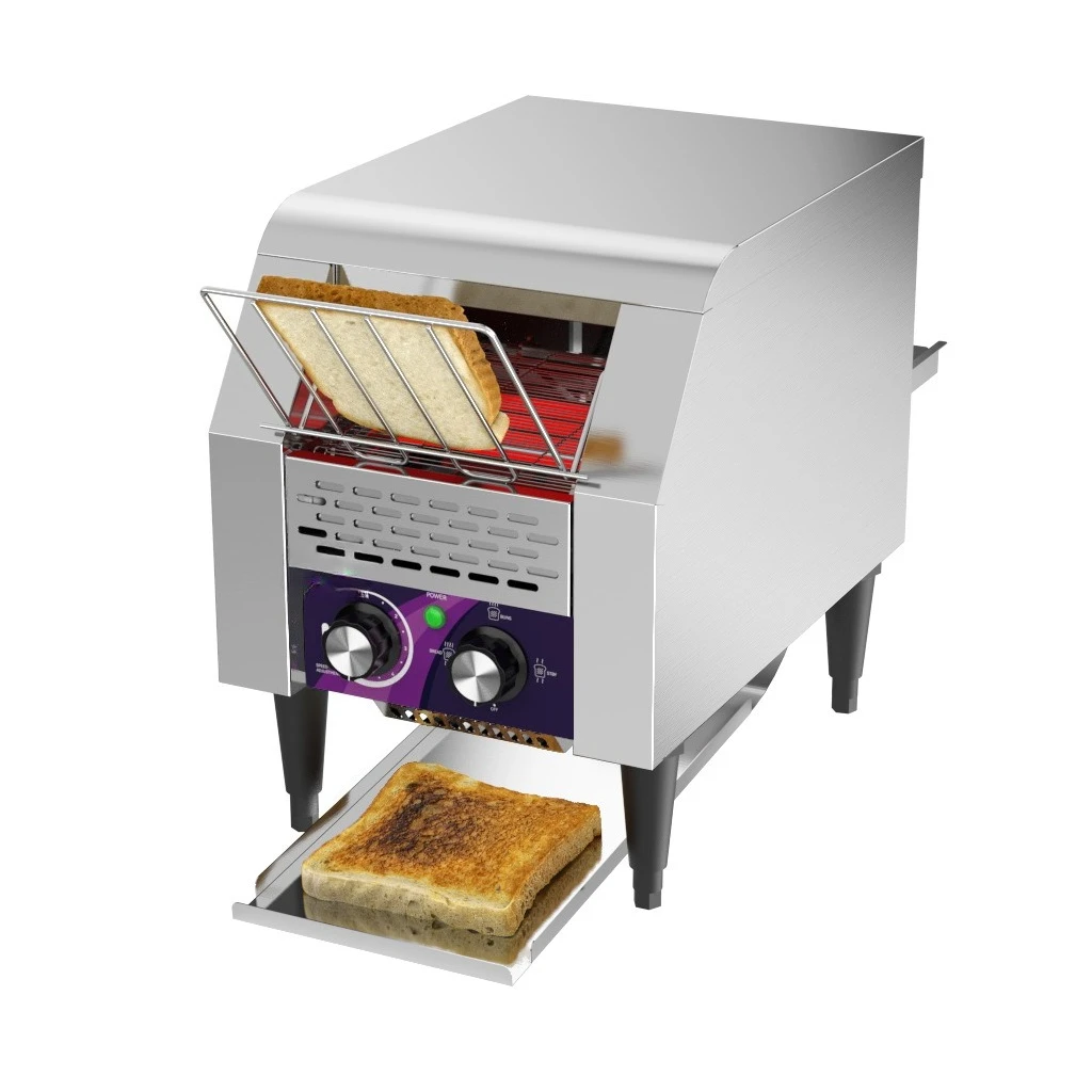 Commercial Chain Furnace Tracked Turtle Driver Automatic Hotel Breakfast Toast Thickened Furnace