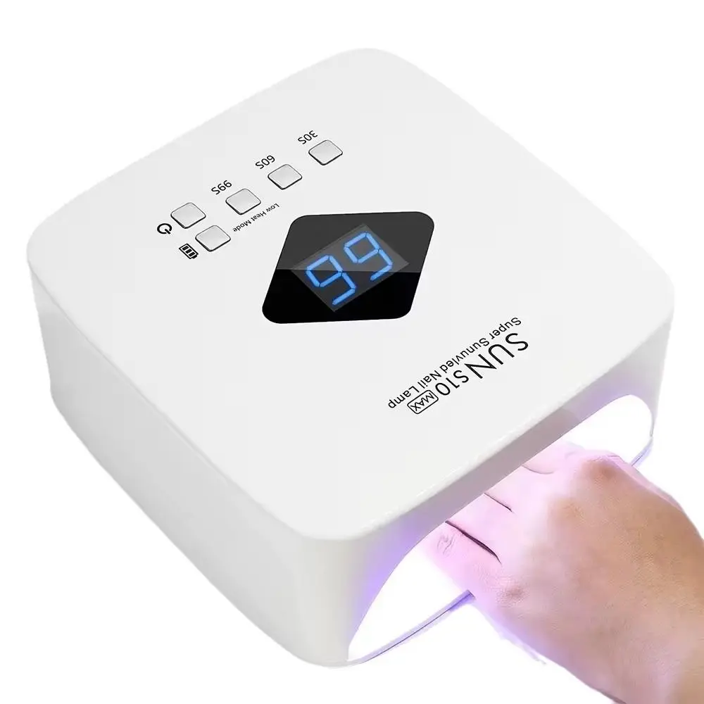 

Nail Tool Automatic Sensor Nail Dryer 3 Timer Setting Cordless Design UV Led Lamp Removable Bottom US Plug UV Light for Home Use