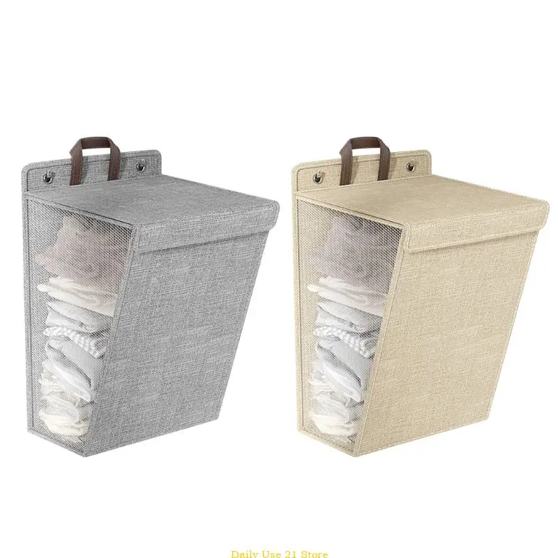 

Practical Foldable Linen Storage Bag for Clothing Wall Hanging Laundry Hamper