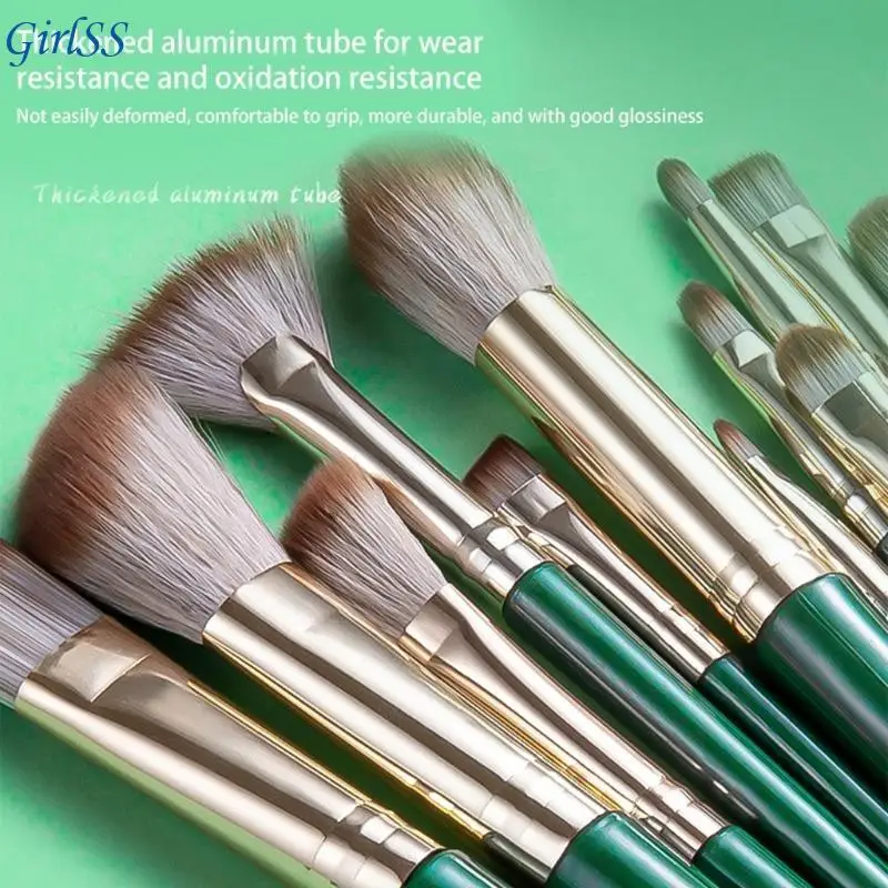 14 個のメイクブラシセット多機能化粧ブラシセットフルフェイスメイクアップブラシコンシーラーアイシャドウパウダー T4MB