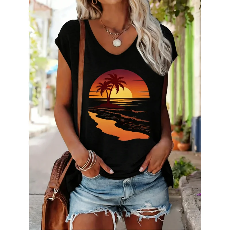 

Women's Light Gray Short-Sleeve-Shirt Suitable Daily Wear & Beach Outfits - Loose Fit Breathable Blouse-Compatible