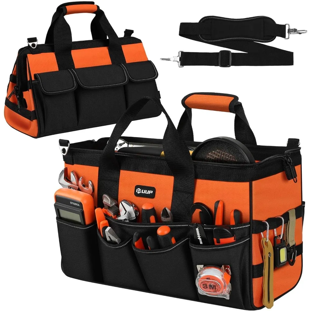 

18-дюймовая портативная сверхпрочная мягкая сумка для инструментов с 16 карманами и ручкой для хранения и организации