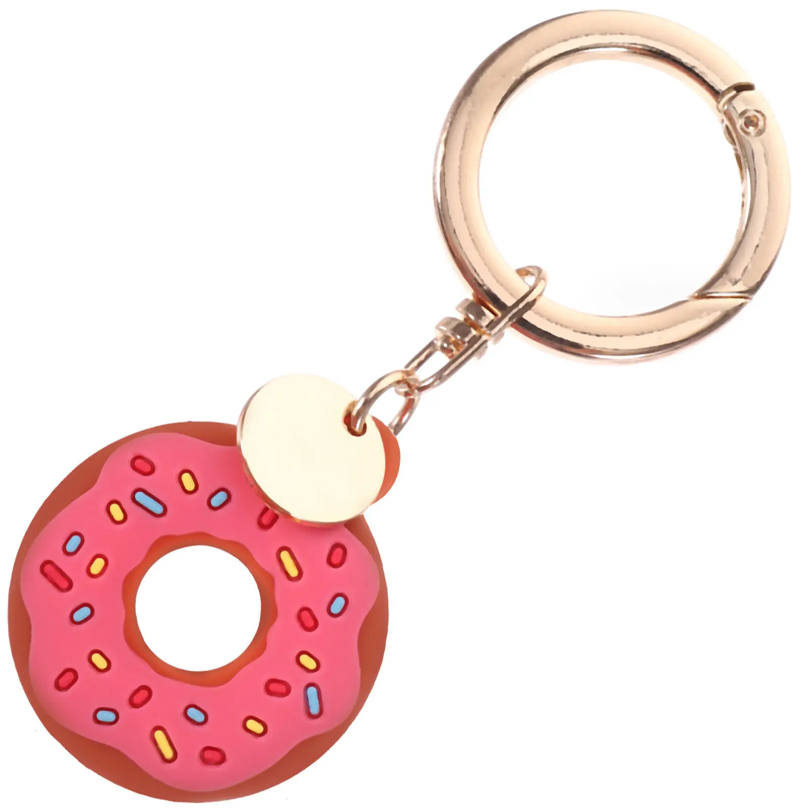 

1Pcs Doughnut-Shaped Silicone Case for Anti-Lost Protective Cover Lightweight Scratch-Resistant Wearable Keychain