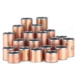 Inner Dia 10 11 12 13 14 15mm SF-1 Oil-Free Self-Lubricating Composite Bearing Bronze Bushings Outer Dia 12 - 17mm