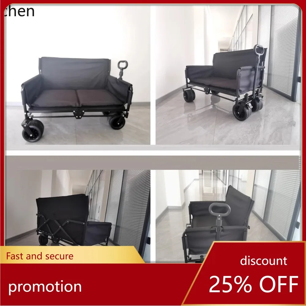 Hxl outdoor multifunctional folding cart - versatile folding trailer for camping and more