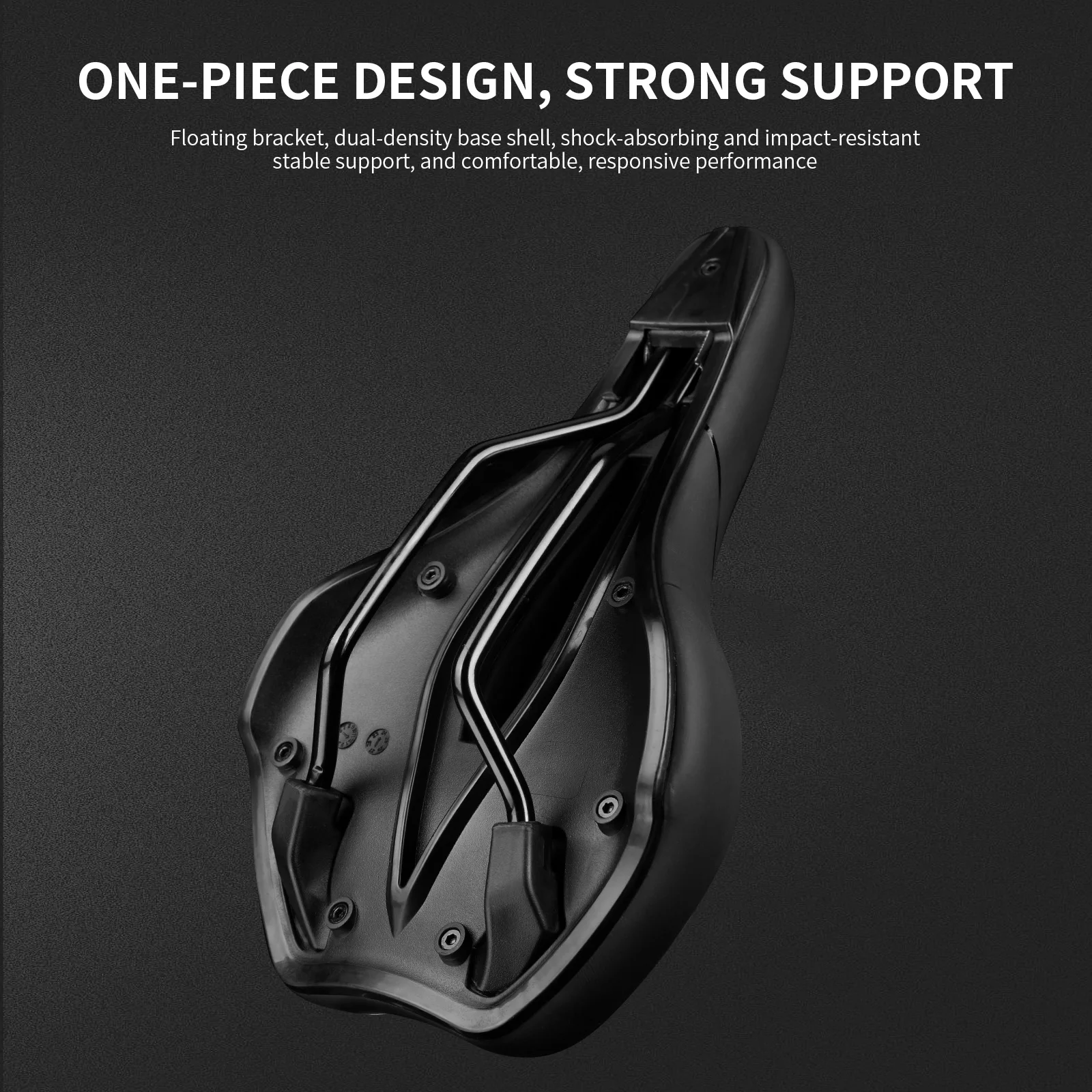 TOSUOD Bicycle Saddle Hollow Breathabl Shockproof Cycling Seat PU Non-Slip Leather Cushion UrltraLight MTB Road Bike Saddle