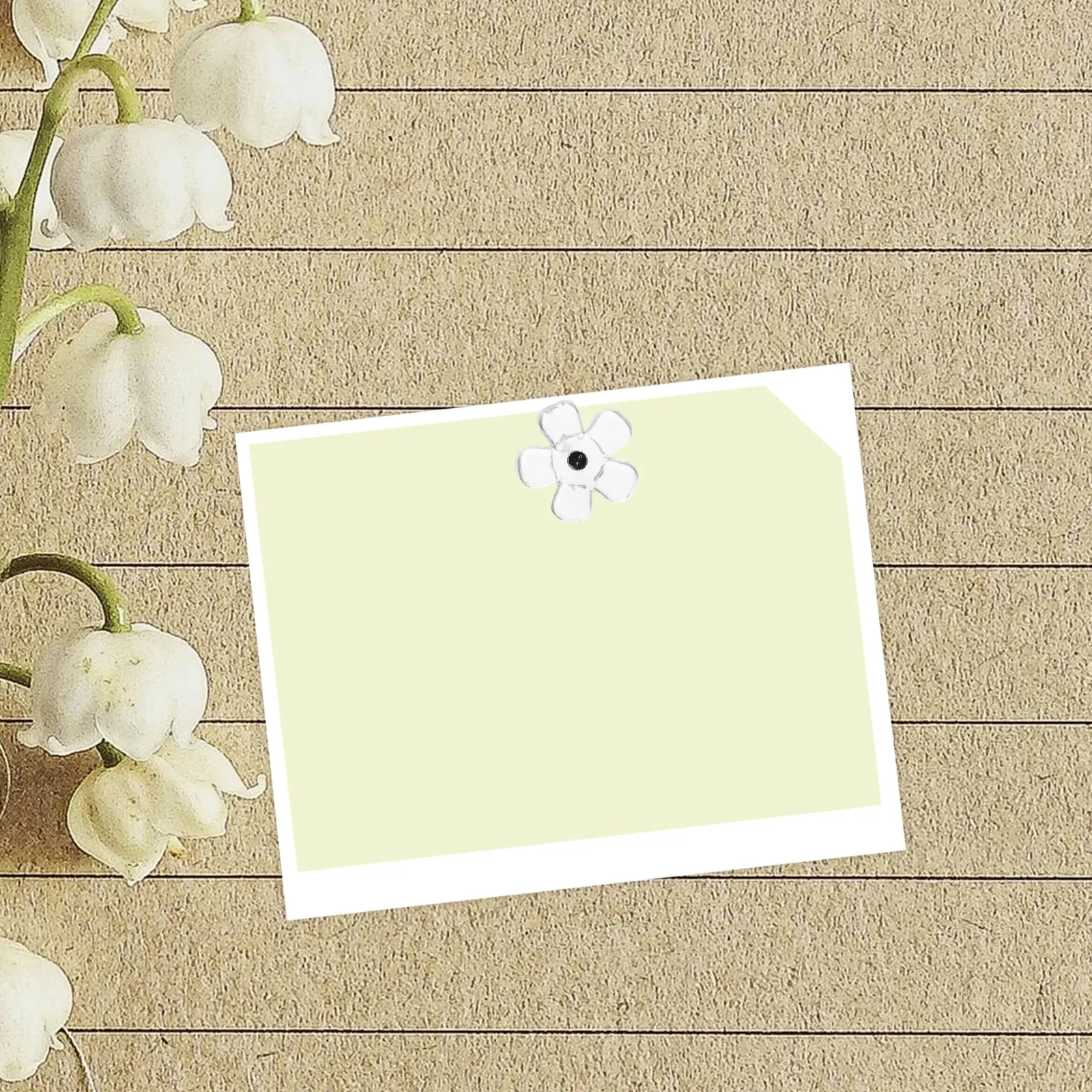 

100Pcs Clear Flower Thumb Tacks Transparent Pushpins for Artwork Boards Map Hanging Poster Mounting Message Board Tacks Wall