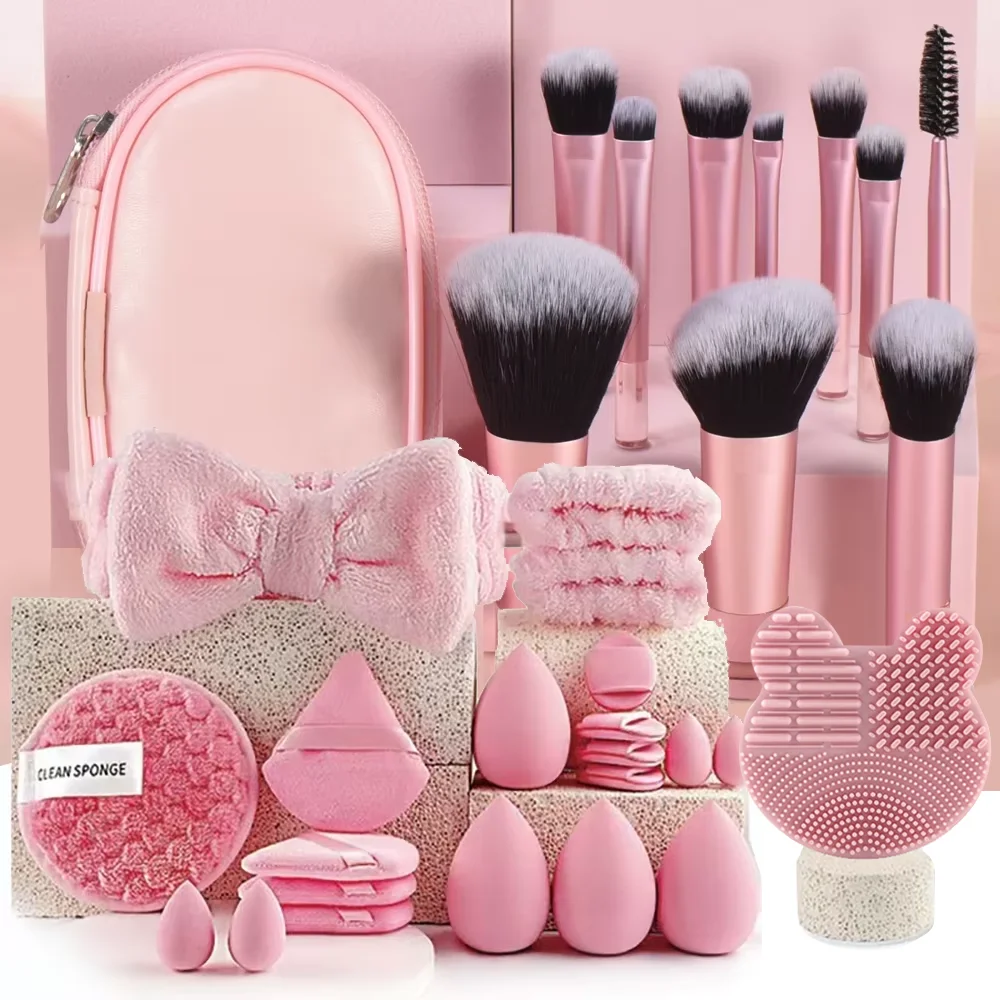 Beauty Makeup Gift Sets - Conjunto de Pincéis e Esponjas de