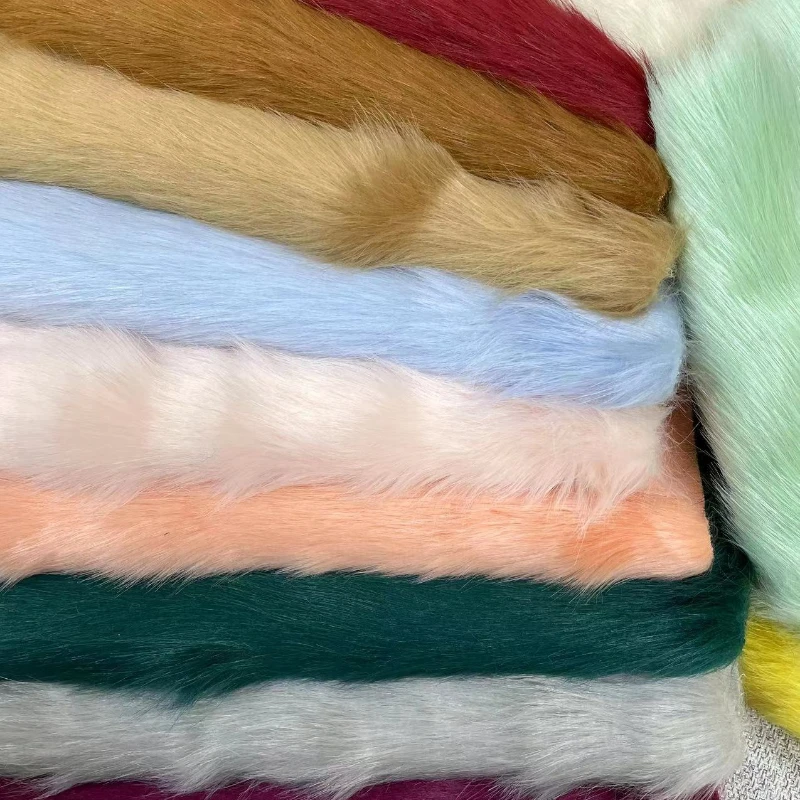 Plush Fabric Soft Smooth Imitation Fox Fur Clothing Collar Carpet Decoration Pad Counter Cloth Diy Sewing By The Meter