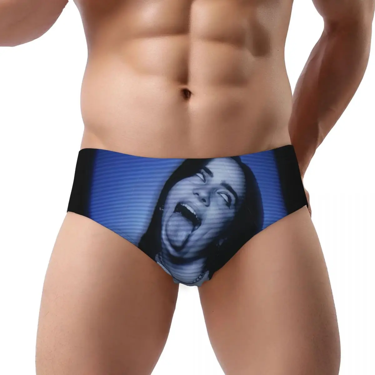 

Custom Singer Music Billies Eilishs Men's Briefs Panties Men's Stretch Underwear Underpants