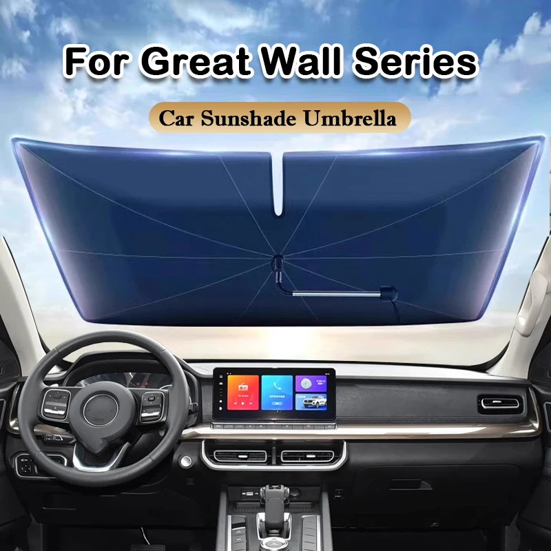 

Солнцезащитные козырьки на переднее лобовое стекло автомобиля, зонтик, автоскладной летний солнцезащитный протектор, аксессуар для Great Wall Wingle 5 7, Poer Cannon