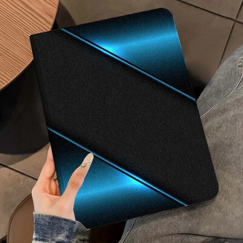 Carbon Fiber Glossy Luxury For iPad Pro Air Mini 2 3 4 5 6 7 7th 8th 9th 10th 11th 10.2 9.7 10.5 10.9 11 12.9 13 Tablet Case