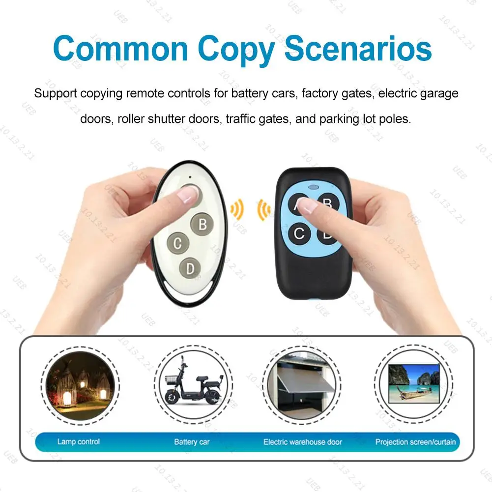 Multi Frequency Auto Copy Remote Control 315MHz/433MHz/250-450MHz/860-915MHz Electric Garage Door Gate Opener for Vehicle Car