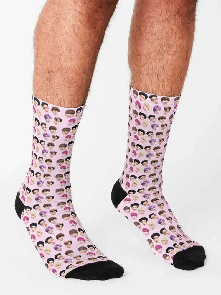 ATEEZ - Faces. Socks Lots designer christmas stocking Ladies Socks Men's