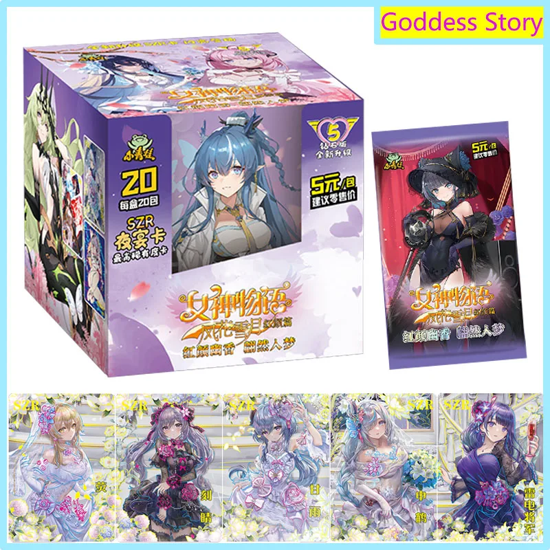 

Goddess Story Anime Game Character Peripheral Collection Cards Booster Box Figures SZR Front Puzzle Card Children Birthday Gifts